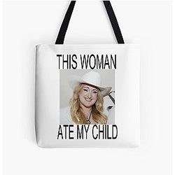 Brittany Broski This woman ate my child All Over Print Tote Bag