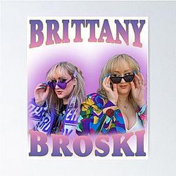 Brittany Broski 90s Vintage Style Design Poster