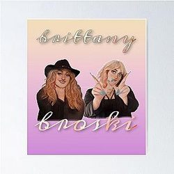 Brittany Broski Vintage Style Design Poster