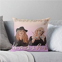 Brittany Broski Vintage Style Design Throw Pillow