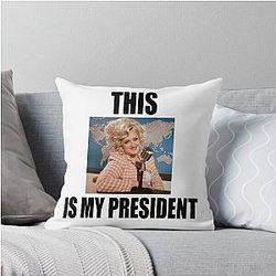 President, Brittany Broski Throw Pillow