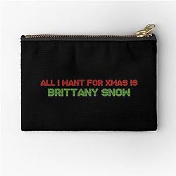 All I Want for Christmas is Brittany Snow Zipper Pouch