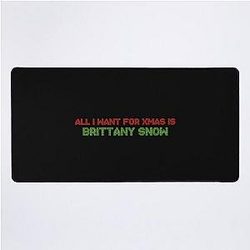 All I Want for Christmas is Brittany Snow Desk Mat
