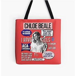 Chloe Beale Pitch Perfect Brittany Snow All Over Print Tote Bag