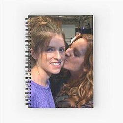 Anna Kendrick and Brittany Snow Spiral Notebook