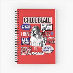 Chloe Beale Pitch Perfect Brittany Snow Spiral Notebook