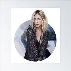 Brittany Snow Navy Circle Poster