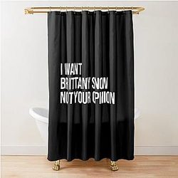 I Want Brittany Snow Shower Curtain
