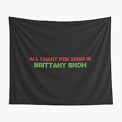 All I Want for Christmas is Brittany Snow Tapestry