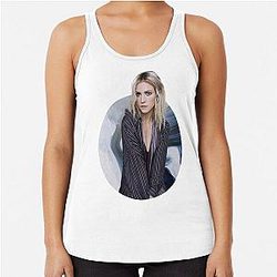 Brittany Snow Navy Racerback Tank Top