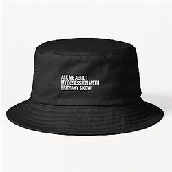 Ask me About my Obsession with Brittany Snow bucket hat