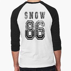 Brittany Snow 86 College Style Baseball Sleeve T-Shirt
