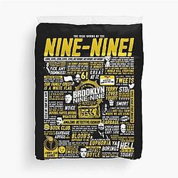 Brooklyn Nine Nine T-ShirtWise Words of the Nine-Nine Duvet Cover