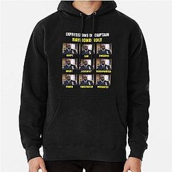 Expressions of Raymond Holt - Brooklyn Nine Nine  Pullover Hoodie