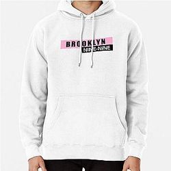 BROOKLYN NINE NINE - PINK & BLACK LOGO Pullover Hoodie