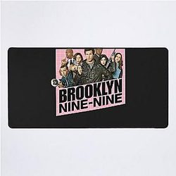 Brooklyn nine nine pink logo Desk Mat