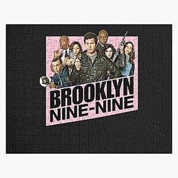 Brooklyn nine nine pink logo Jigsaw Puzzle