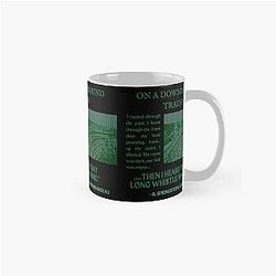 Bruce Springsteen Downbound Train Vintage Newspaper Lyric Design Classic Mug RB1608