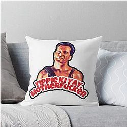 Die Hard Bruce Willis Throw Pillow
