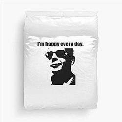Bruce Willis Quote Duvet Cover