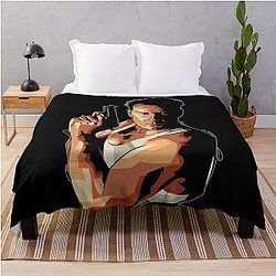 Bruce Willis Aphasia Diagnosis Throw Blanket
