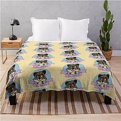 Bruce Willis Raccoon Throw Blanket