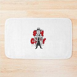 Hilarious Caricature of Bruce Willis from Sin City Bath Mat