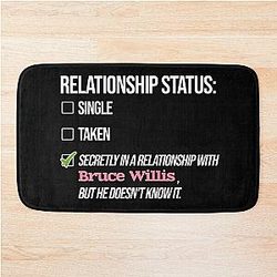 Bruce Willis Relationship Bath Mat