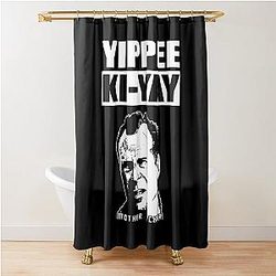 Bruce Willis Yippee Ki-Yay Shower Curtain