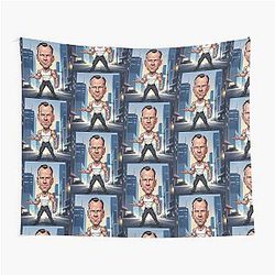 Funny Bruce Willis Tapestry