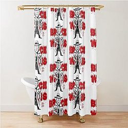 Funny Bruce Willis caricature From Sin City Shower Curtain