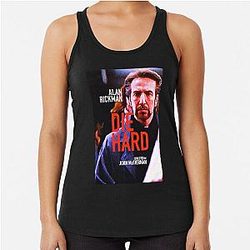 Die Hard Movie Film Die Harder With A Vengeance Bruce Willis Alan Rickman Racerback Tank Top