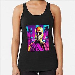 Bruce Willis Retro Racerback Tank Top