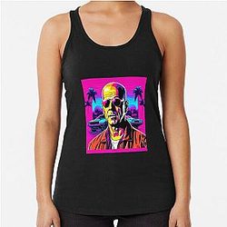 80s Bruce Willis Racerback Tank Top