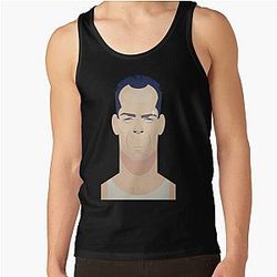 Funny Caricature Bruce Willis Tank Top