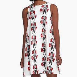 Hilarious caricature of Bruce Willis from Sin City Dress