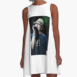 Bruce Willis and the Accelerators Photograph A-Line Dress