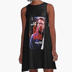 Die Hard Movie Film With Vengeance Bruce Willis Alan Rickman Trending Now A Line Dress