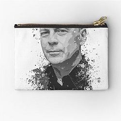 Bruce Willis splatter painting Zipper Pouch