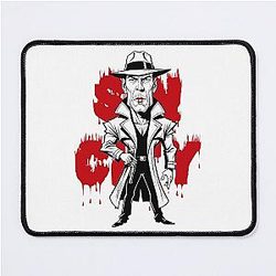 Hilarious Bruce Willis Caricature from Sin City Mouse Pad