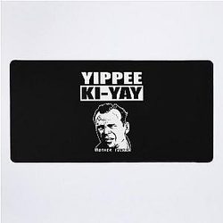 Bruce Willis Yippee Ki-Yay Desk Mat