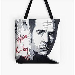 Bruce Willis Yippee Ki-Yay Die Hard All Over Print Tote Bag