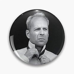 Bruce Willis Fan Art Pin