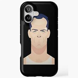 Funny Bruce Willis Tough iPhone Case