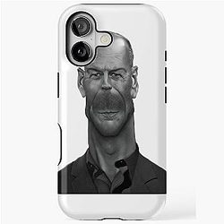 Caricature Bruce Willis Tough Case for iPhone