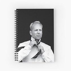 Bruce Willis Fan Art Spiral Notebook