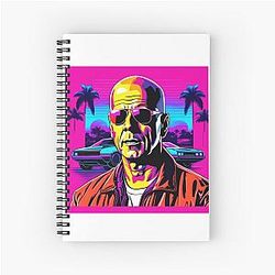 80's Bruce Willis Spiral Notebook