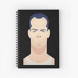 Fun Caricature Bruce Willis Notebook