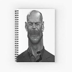 Caricature Bruce Willis Notebook