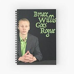 Bruce Willis Goes Spiral Notebook